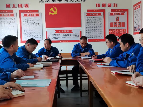 3月6日下午，公司領(lǐng)導(dǎo)馬軍忙在尿素車間組織生活上做點(diǎn)評(píng)(1).png