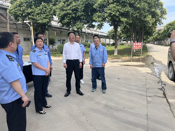 6月6日，高新區(qū)黨工委副書記到化工科技公司現(xiàn)場督導(dǎo).jpg